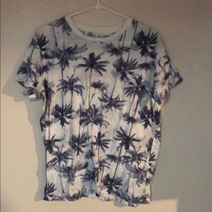 Men’s floral palm tree shirt